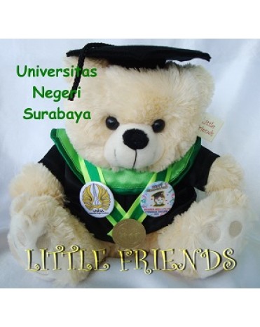 Boneka Wisuda Universitas Negeri Surabaya - Pendidikan Teknik Mesin (30 cm) 